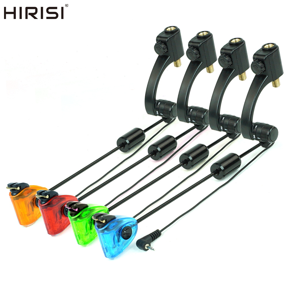 Fish Alarm - Hirisi B2045 Karpfenangel-Swinger mit 4-Farben-LED-Beleuchtung, Bissanzeiger,