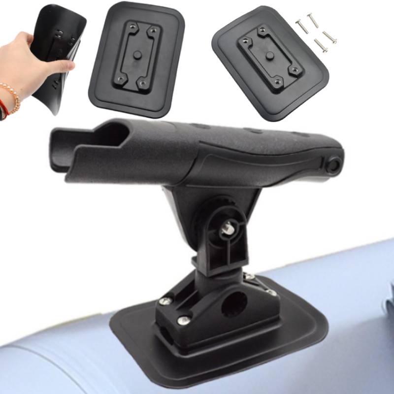 Fish Finder Mount - 1 Set Aufblasbares Boot Angelrutenhalterung Fixierbasis