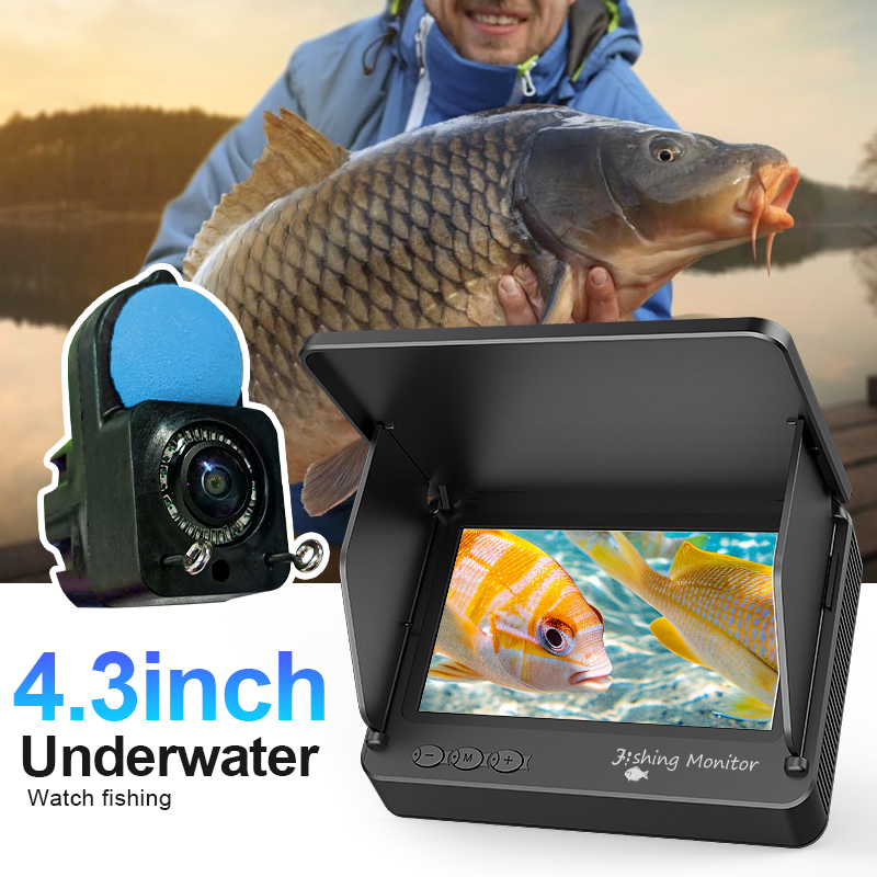 Fishing Camera - Unterwasser-Angelkamera, 1080P HD Fischfinder mit Infrarotlichtern,
