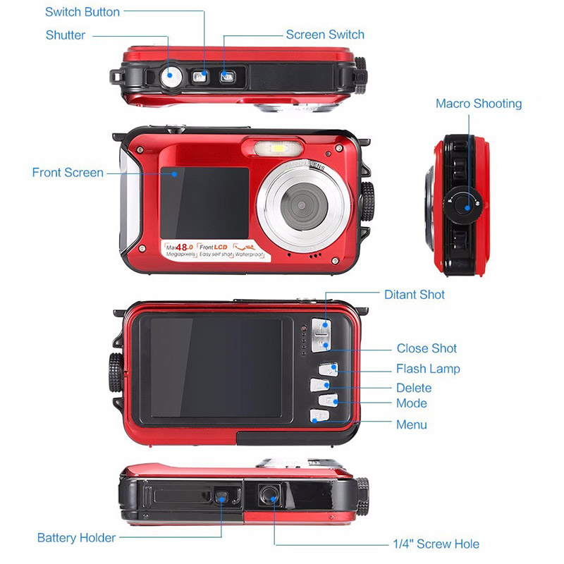 Wasserdichte Hochauflösende Di – Underwater Camera Bewertung und Preis