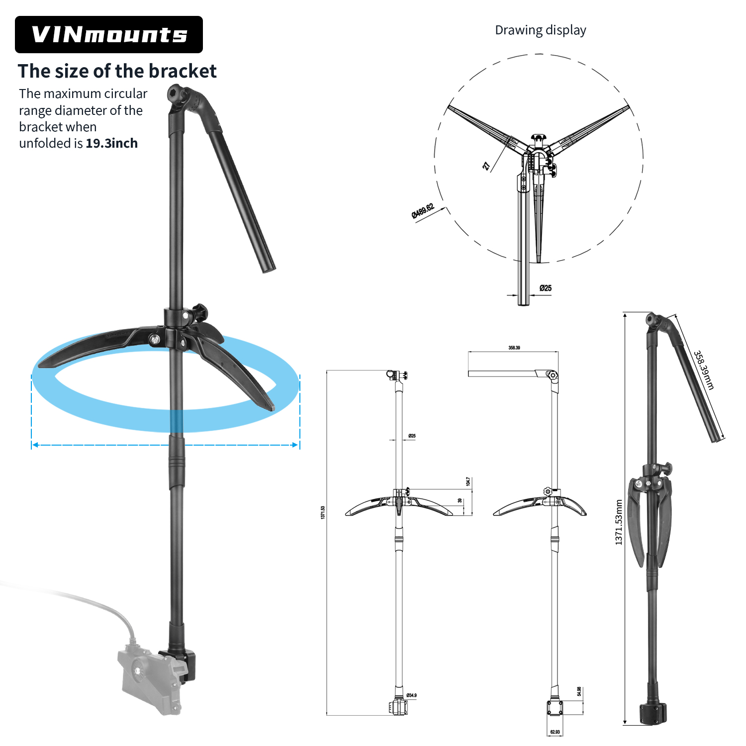 Eisfischen-Wandler-Stangenhalt – Fish Finder Mount Bewertung und Preis