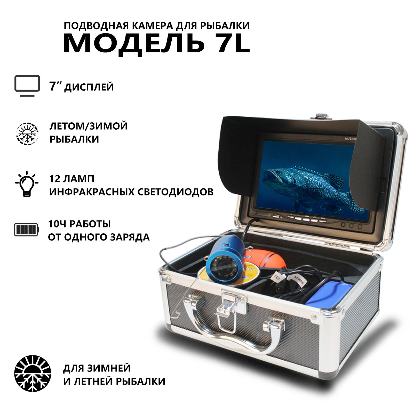 7 Zoll IPS Bildschirm 15/20/30 – Fishing Camera Bewertung und Preis